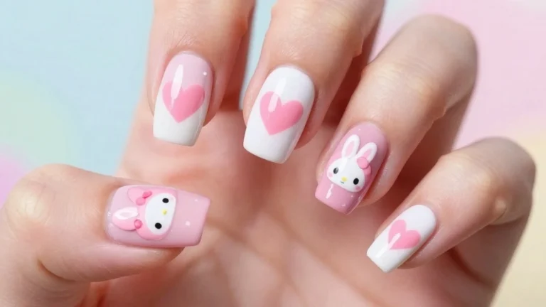 10 Adorable My Melody Nail Designs That Will Make Your Friends Go 'Aww!'