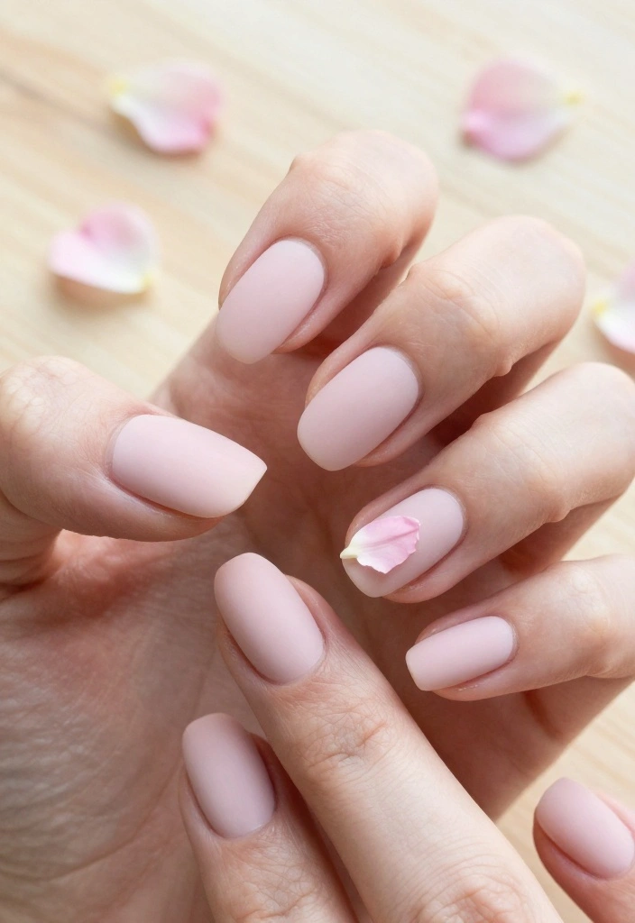 10 Adorable Pink Flower Nail Designs for Your Next Manicure (You Must Try #4!) - 1. Soft Blush Petals 1