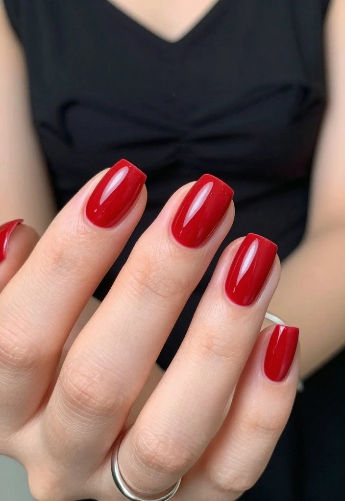 10 Best Nail Polish Colors for That Perfect Sharp Nail Look! - 1. Chic Cherry Red 1