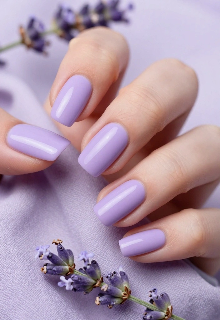 10 Best Nail Polish Colors for That Perfect Sharp Nail Look! - 4. Soft Pastel Lavender 1
