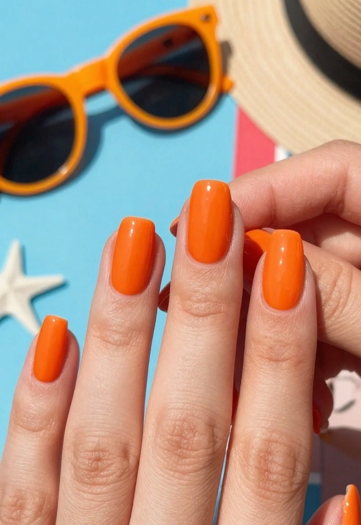 10 Best Nail Polish Colors for That Perfect Sharp Nail Look! - 6. Bold Tangerine 1