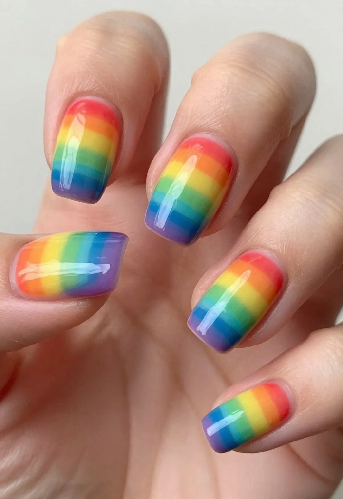 10 Creative Quirky Nail Designs That Will Turn Heads (Trust Me, #3 Is a Must-See!) - 1. Rainbow Drip Nails 1