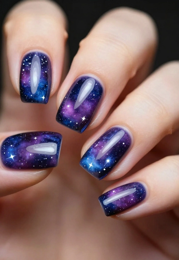 10 Creative Quirky Nail Designs That Will Turn Heads (Trust Me, #3 Is a Must-See!) - 4. Cosmic Galaxy Nails 1