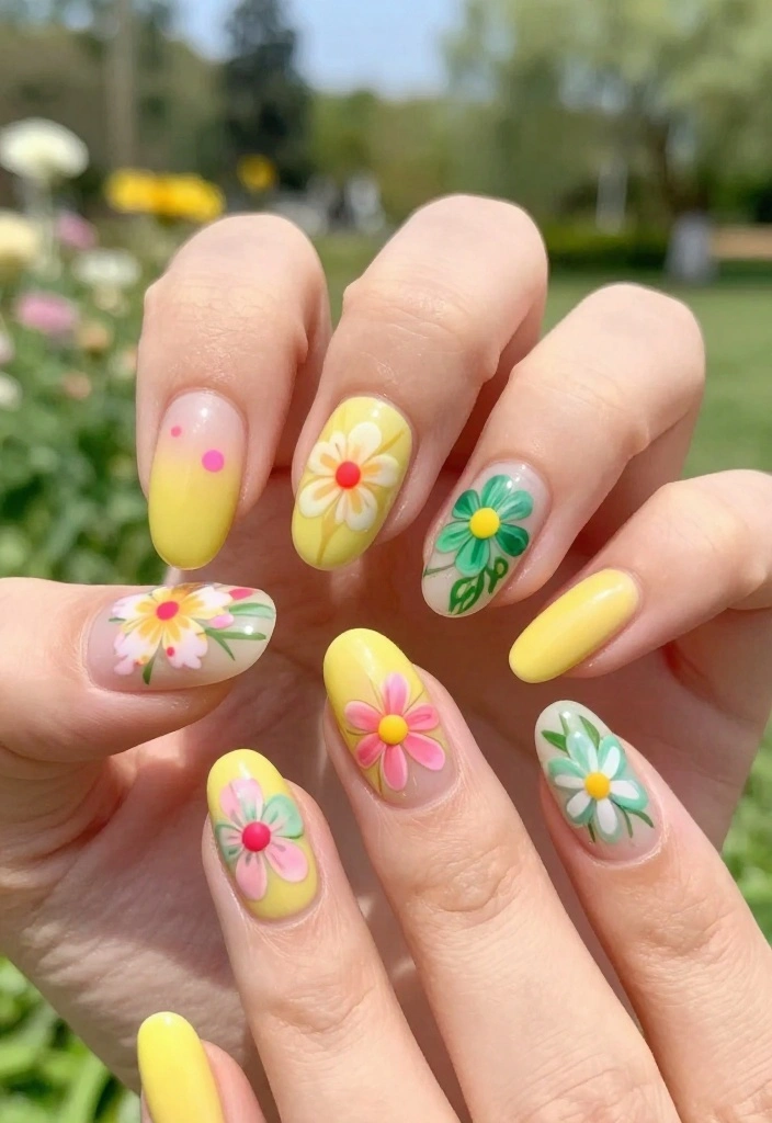 10 Cute Almond Nail Ideas to Elevate Your Style (You'll Want to Try #4!) - 3. Floral Fantasies 1