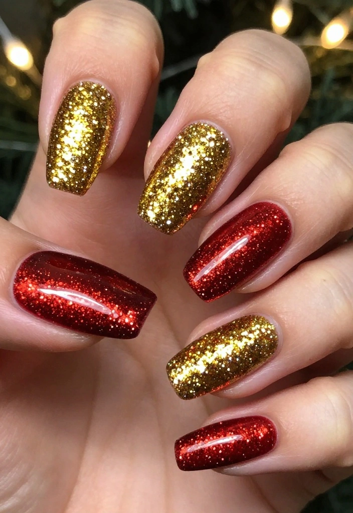 10 Cute Almond Nail Ideas to Elevate Your Style (You'll Want to Try #4!) - 4. Glitter Galore (Must Try!) 1