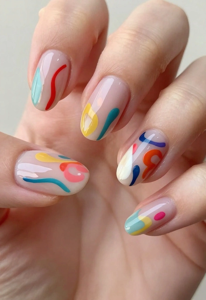 10 Cute Almond Nail Ideas to Elevate Your Style (You'll Want to Try #4!) - 8. Artistic Abstracts 1
