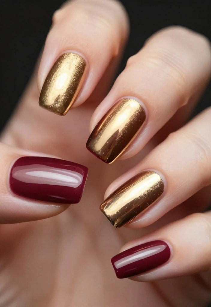 10 Cute Almond Nail Ideas to Elevate Your Style (You'll Want to Try #4!) - 9. Classy Metallics 1