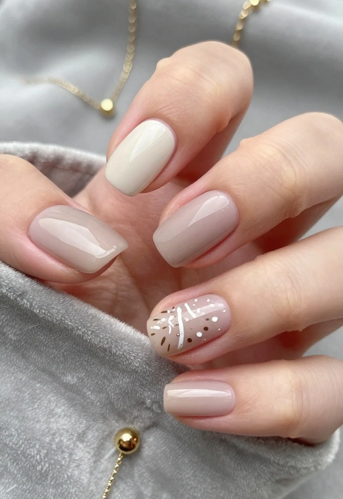 10 Cute Christmas Nail Designs That Are Perfect for Any Holiday Gathering! - 10. Minimalist Holiday Nails 1