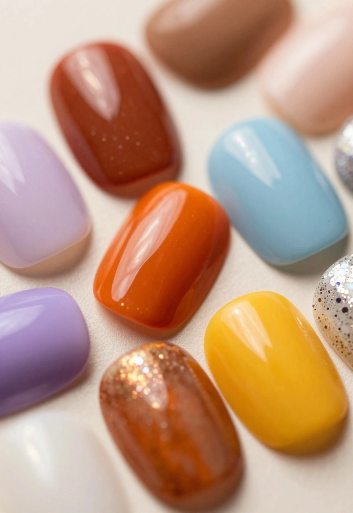 10 Essential Ideas for Perfectly Flawless False Nails (Say Goodbye to Chips!) - 8. Seasonal Colors and Designs 1