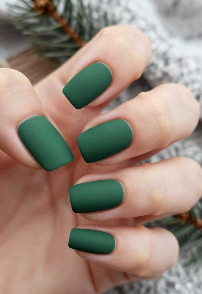 10 Festive Classy Winter Nails That Are Totally Instagram-Worthy (Don't Miss #3!) - 4. Elegant Matte Finish 1