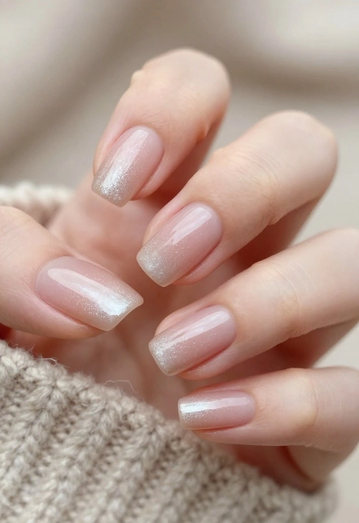 10 Festive Classy Winter Nails That Are Totally Instagram-Worthy (Don't Miss #3!) - 8. Subtle Glitter Ombré 1