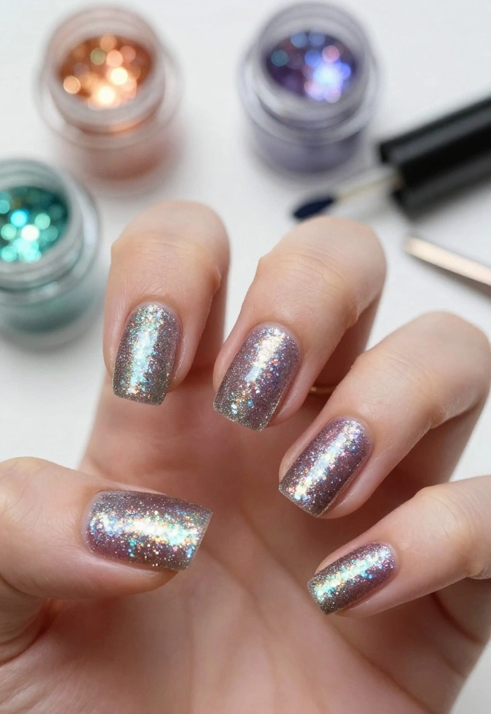 10 Glow Nails Designs That Will Make Your Friends Envious (You’ll Want #5!) - 4. Glittery Glow 1