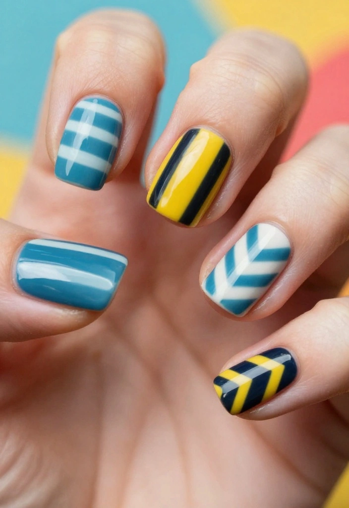 10 Gorgeous Ariana Grande Nails You Need to Try! - 8. Bold Patterns 1