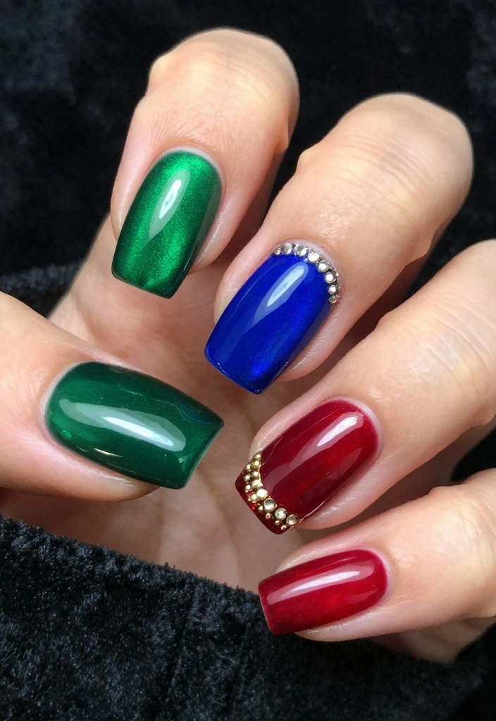 10 New Nail Trends You’ll Want to Try Before They Go Viral! - 4. Jewel Tones 1