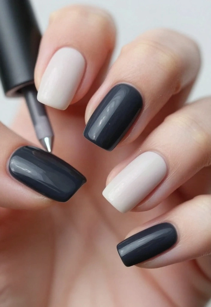 10 New Nail Trends You’ll Want to Try Before They Go Viral! - 9. Monochrome Madness 1