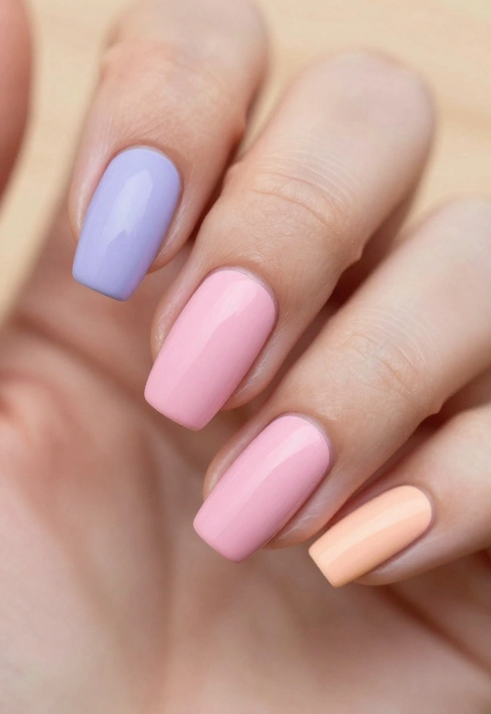 10 Pastel Nail Designs That Will Up Your Glam Game (Don't Miss #4!) - 7. Chic Pastel Stripes 1