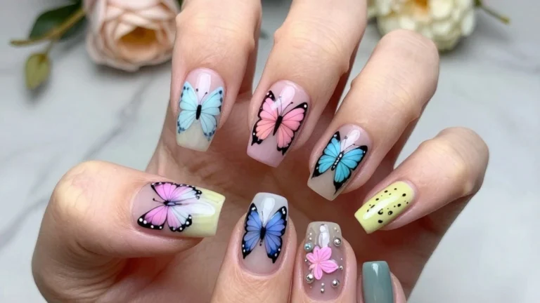 10 Stunning Butterfly Nail Designs That Will Make Your Friends Jealous!