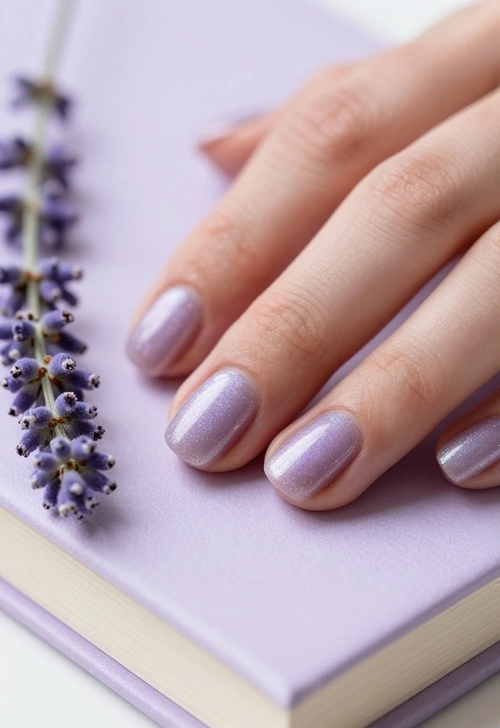 10 Stunning Neutral Cat Eye Nails That Will Elevate Your Style Instantly! - 8. Dusty Lavender Cat Eye 1