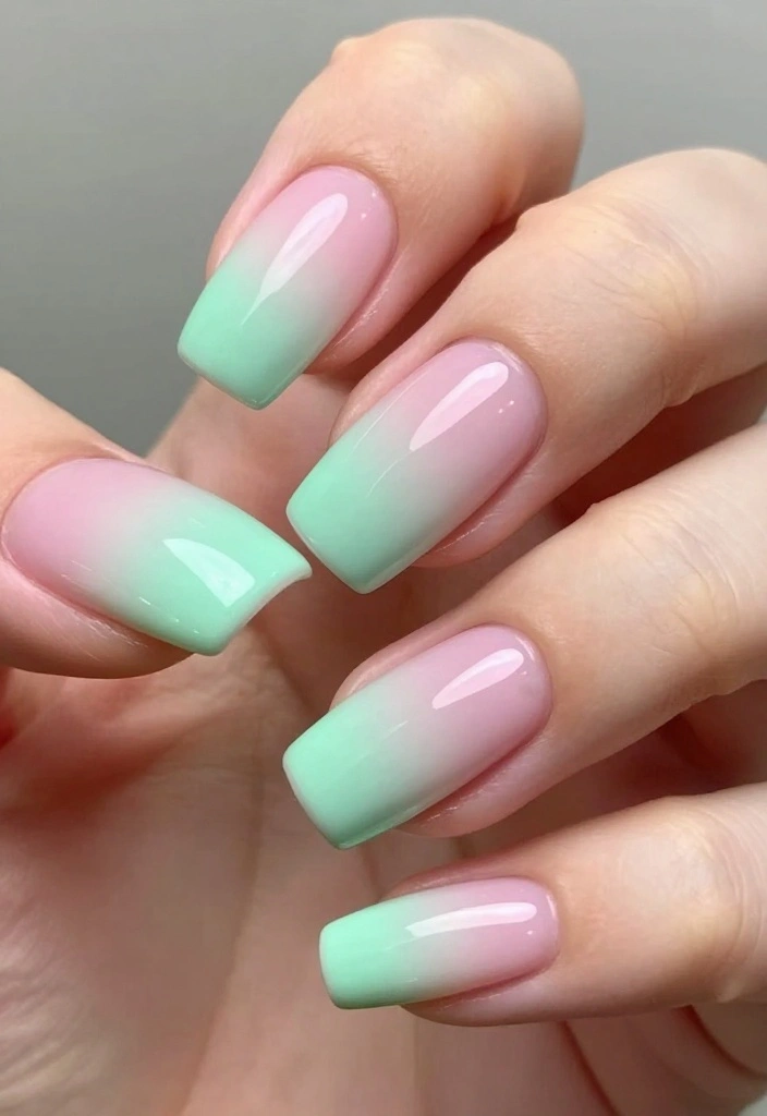 10 Stunning Spring Acrylic Nails Designs That Will Make Heads Turn! - 2. Pastel Ombre Delight 1