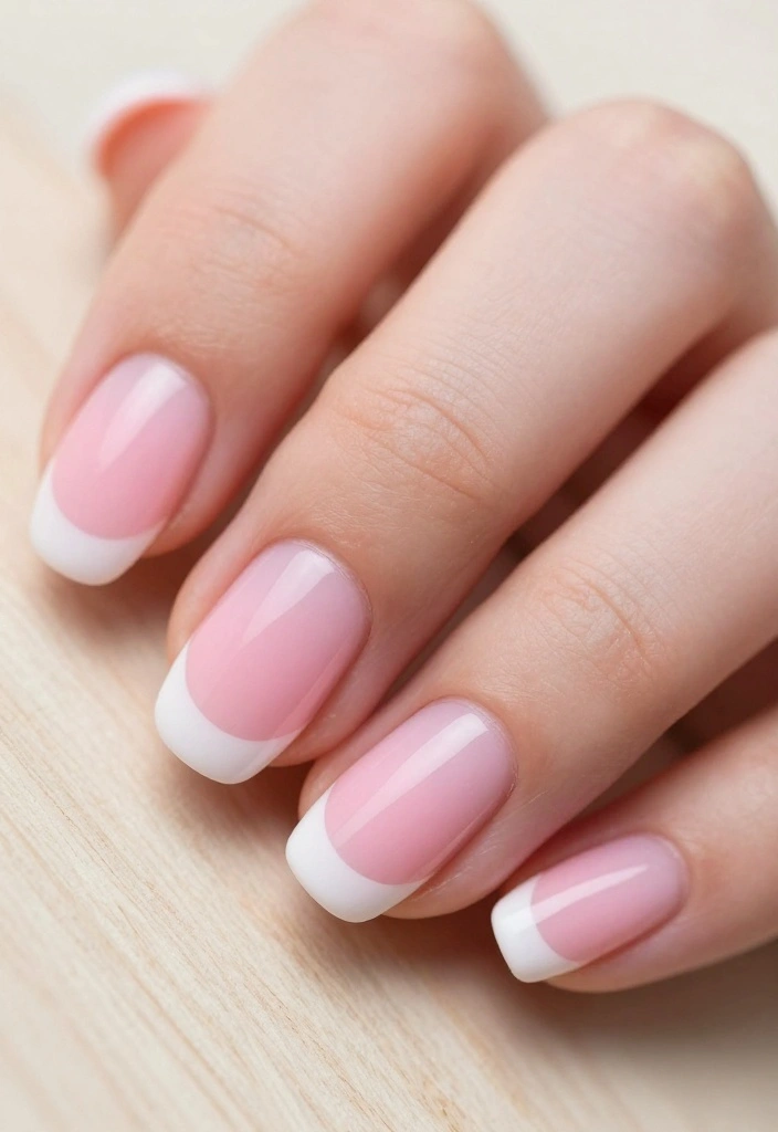 10 Types of Nails That Suit Every Finger Shape - 9. Baby Boomer Nails 1