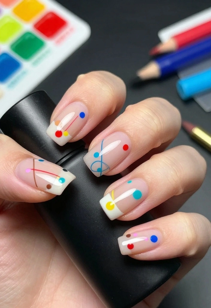 12 Bubble Nail Inspirations That Will Make You Want to Try Them ASAP! - 7. Geometric Bubble Nails 1
