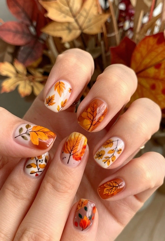 12 DIY Natural Acrylic Nails That Will Blow Your Mind (And Your Friends' Too!) - 11. Seasonal Styles 1