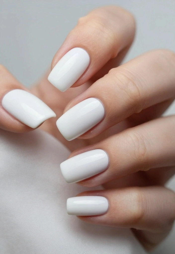 12 Inspiration for Gorgeous White Winter Nails All Season Long! - 12. Classic White French Tips 1