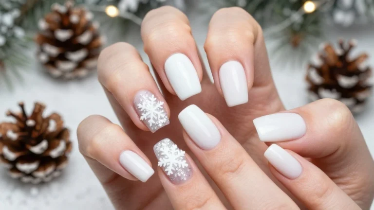 12 Inspiration for Gorgeous White Winter Nails All Season Long!