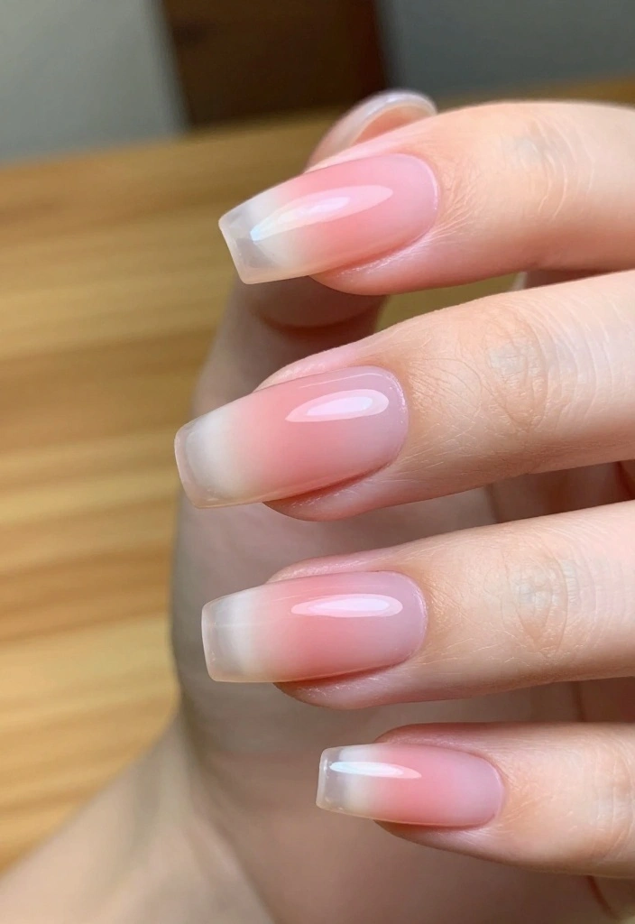 12 Must-Try Transparent Nail Styles That Are Taking Over Fashion This Season! - 2. Transparent Ombre 1