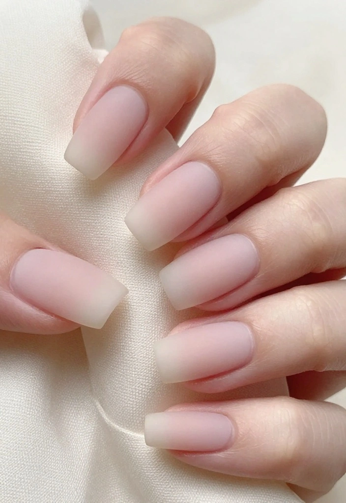 12 Must-Try Transparent Nail Styles That Are Taking Over Fashion This Season! - 7. Matte Transparent Finish 1