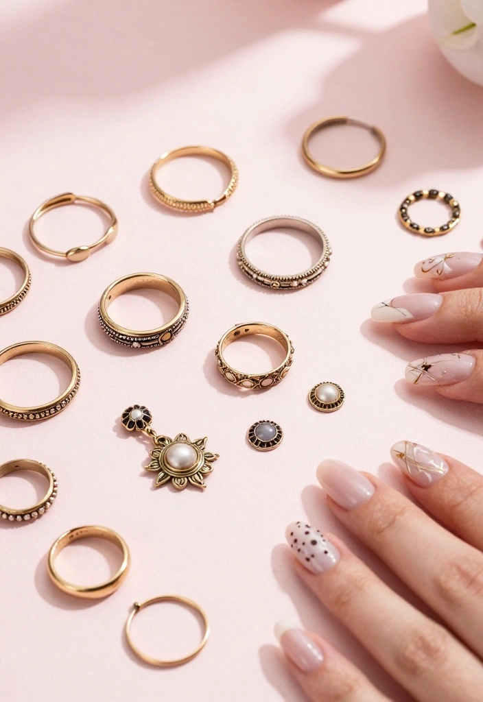 12 Nail Care Secrets for Gorgeous Vintage Nails (You'll Thank Us for #5!) - 8. Incorporate Nail Accessories 1