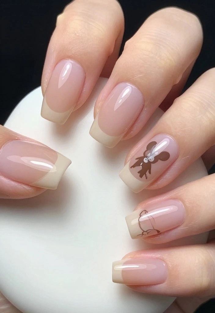 12 Trendy Disney Nail Designs That Will Leave Everyone in Awe (Don’t Miss #3!) - 11. Simple Disney Accents 1