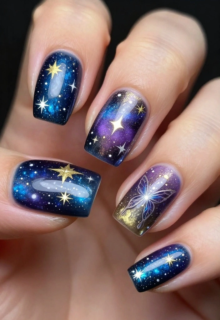 12 Trendy Disney Nail Designs That Will Leave Everyone in Awe (Don’t Miss #3!) - 12. Magical Mystical Nails 1