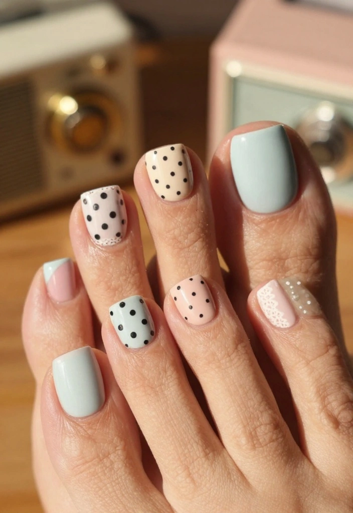 13 Acrylic Toe Nail Designs That'll Make Your Day! - 10. Vintage Charm 1