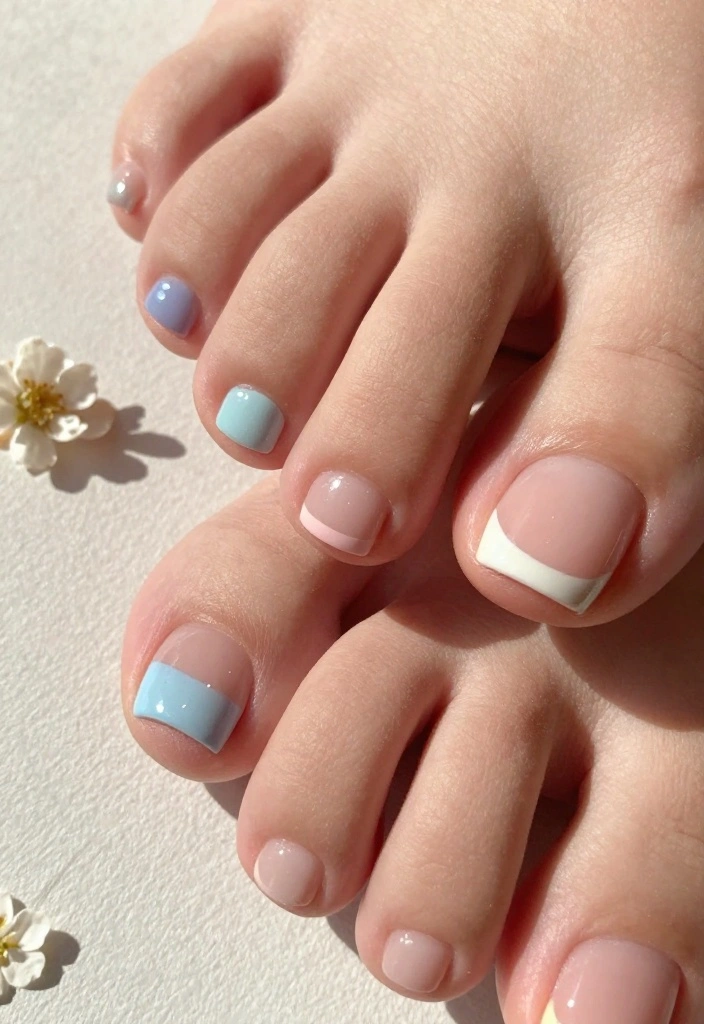 13 Acrylic Toe Nail Designs That'll Make Your Day! - 2. Elegant French Tips 1
