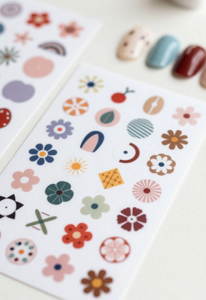 13 Chic and Modern USA Nails Designs for the Fashionista in You! - 13. Nail Art Stickers 1