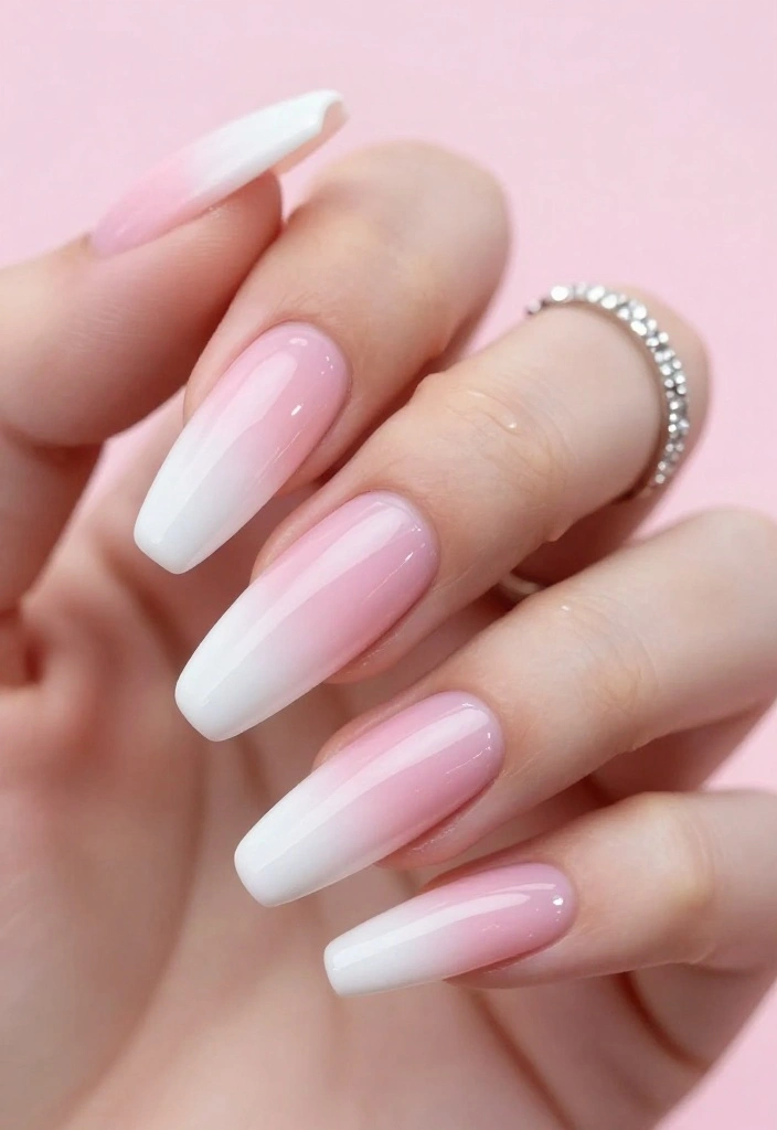 13 Chic and Modern USA Nails Designs for the Fashionista in You! - 2. Ombré Elegance 1