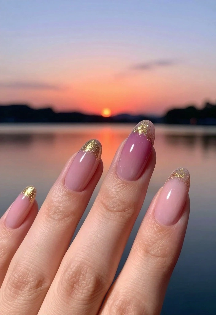 13 Fall Gel Nails Ideas That Will WOW Everyone This Season! - 4. Ombre Fall Sunset 1