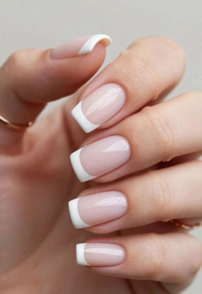 13 French Acrylic Nail Ideas: The New Fashion Must-Have - 1. Classic White French Tips 1