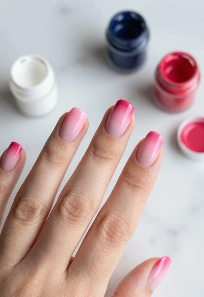 13 French Acrylic Nail Ideas: The New Fashion Must-Have - 2. Ombre French Nails 1
