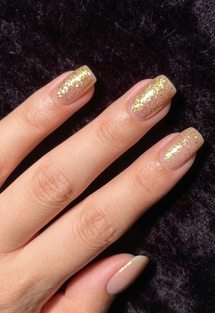 13 French Acrylic Nail Ideas: The New Fashion Must-Have - 3. Glittery French Tips 1