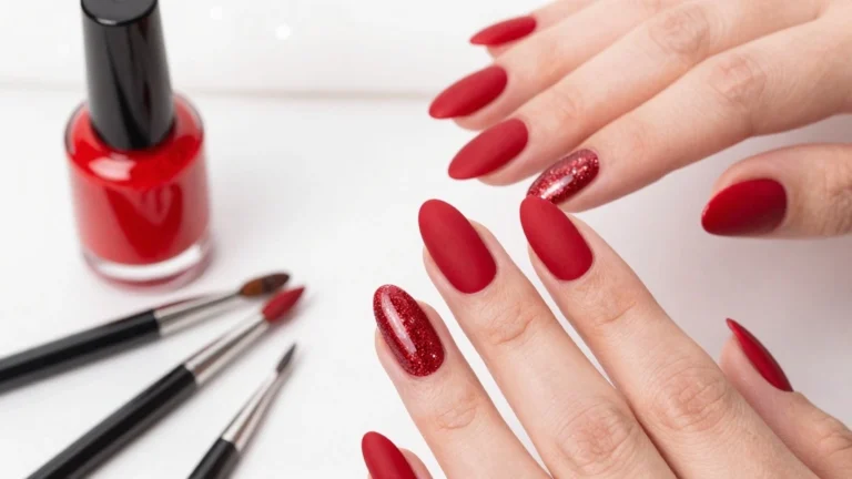 13 Gorgeous DIY Almond Nails in Red. I LOVE THESE!