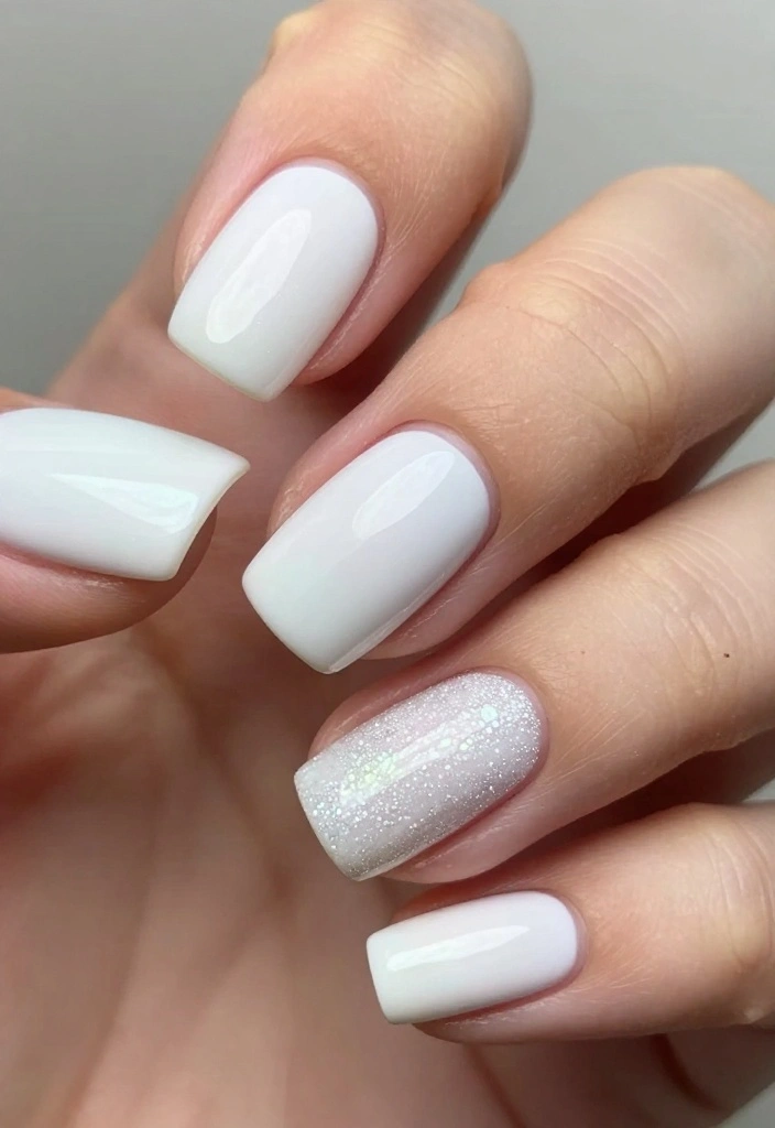 13 Ideas for Achieving the Perfect White and Silver Nails (Your Friends Will Ask for #8!) - 10. Layered Textures 1