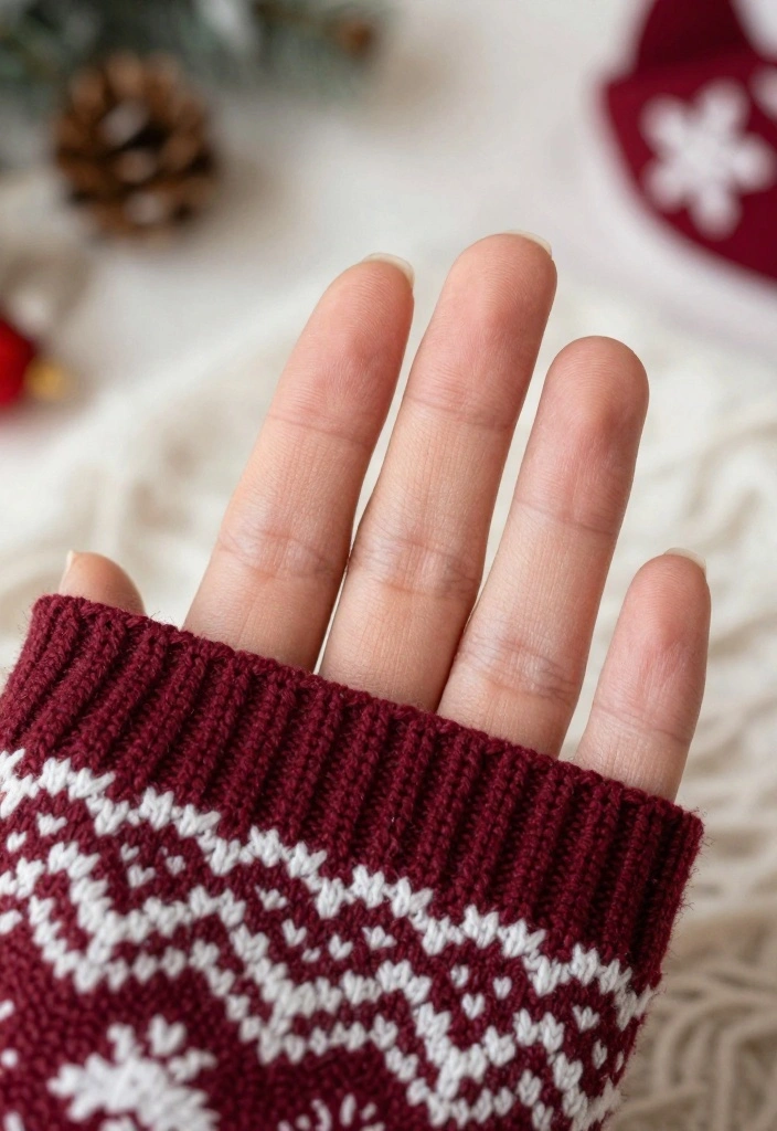 13 Sparkly Christmas Nails to Elevate Your Holiday Look (You Won't Believe #7!) - 9. Warm Winter Sweater Patterns 1