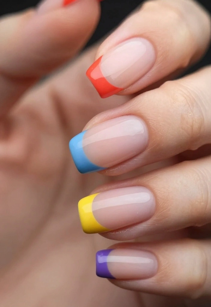 14 Cute Nail Art Designs You’ll Wish You Tried Sooner! - 14. Fun French Twist 1