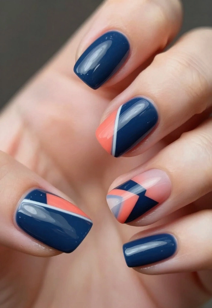 14 Cute Nail Art Designs You’ll Wish You Tried Sooner! - 2. Geometric Glam 1
