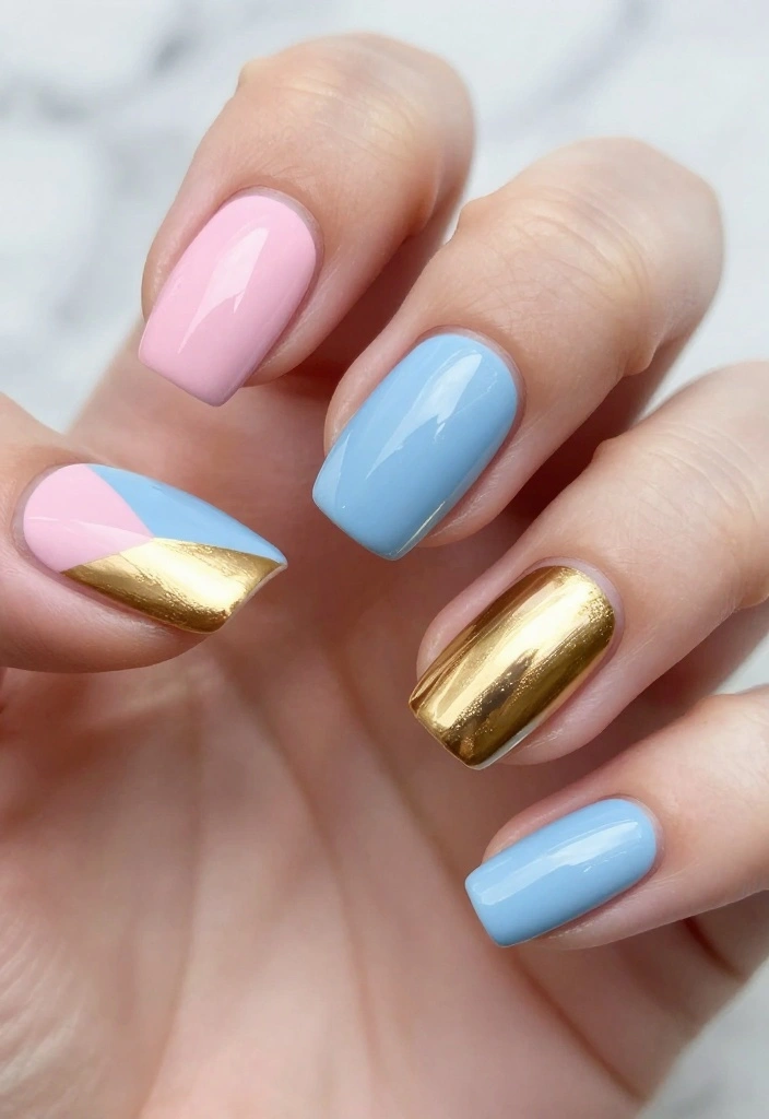 14 Must-Try Spring Nail Design Ideas for a Perfect Manicure! - 3. Geometric Patterns 1