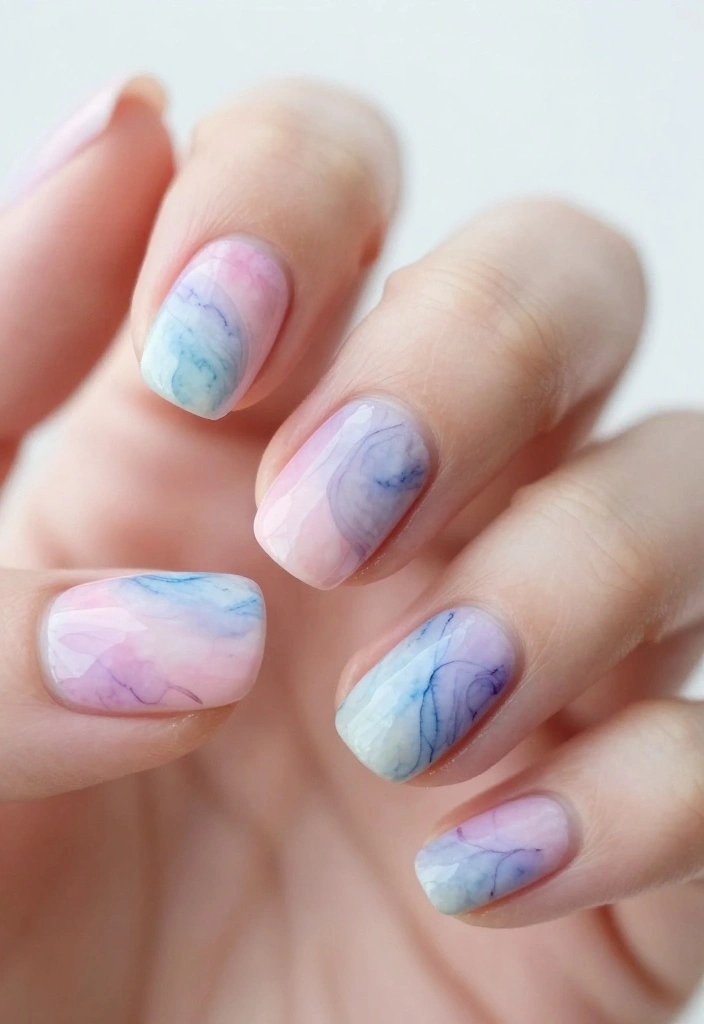 14 Must-Try Spring Nail Design Ideas for a Perfect Manicure! - 9. Watercolor Nails 1