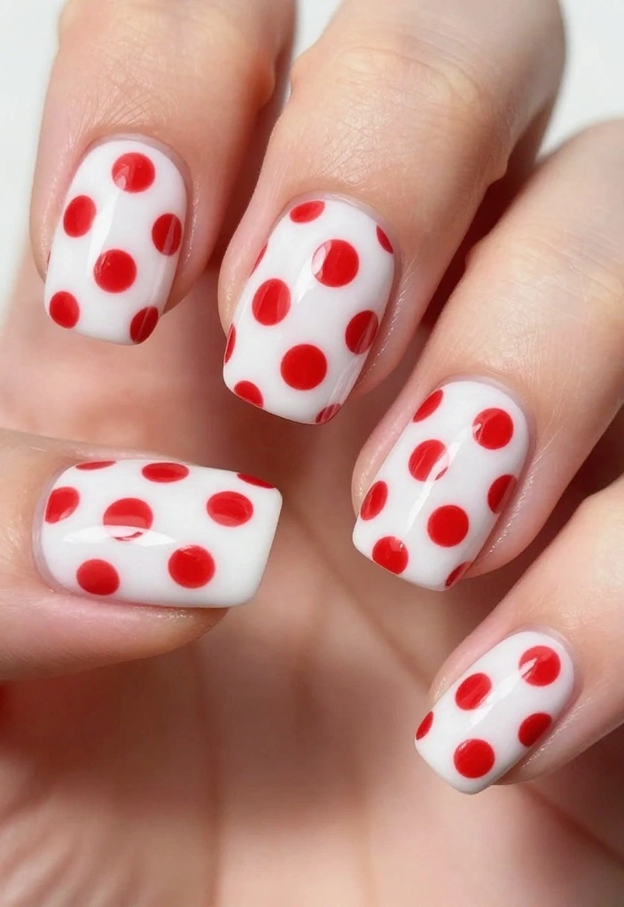 14 New Nail Art Designs You Can Master in Minutes! - 10. Retro Dots 1