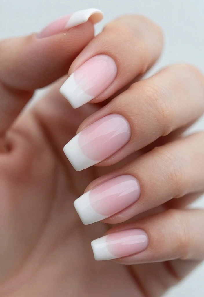 14 New Nail Art Designs You Can Master in Minutes! - 14. Gradient French Tips 1
